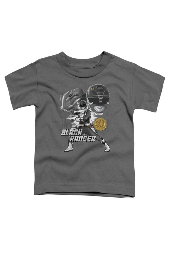 - Black Ranger - Toddler Short Sleeve Shirt - 2T