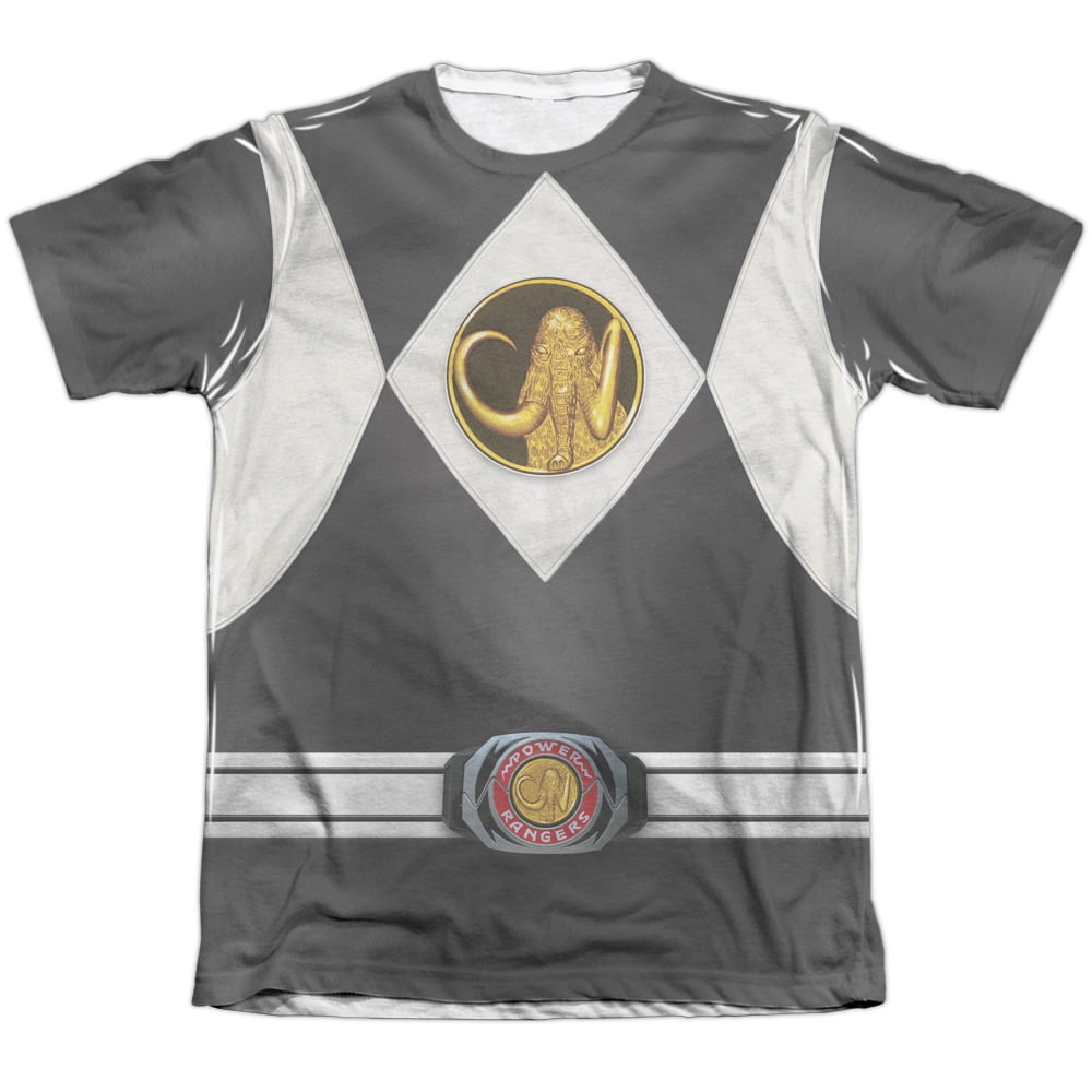 Power Ranger Leo Rips Shirt Power Rangers Men's Black Ranger Uniform Sublimation T-shirt White ...
