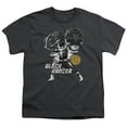 thumbnail image 1 of Power Rangers Black Ranger Youth 18/1 T-Shirt Charcoal, 1 of 1