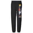 thumbnail image 1 of Power Rangers Black Ranger and Logo Mens Jogger Sweatpants, Black, 3X-Large, 1 of 5