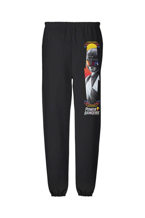 Black Ranger and Logo Mens Jogger Sweatpants, Black, Large