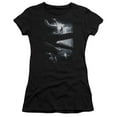 thumbnail image 1 of Power Rangers Black Zord Poster Junior Women's T-Shirt Sheer Black, 1 of 1