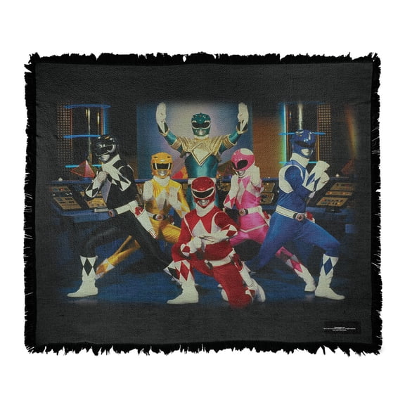 Power Rangers Blanket, 50'x60' Stance Woven Tapestry Cotton Blend Fringed Throw