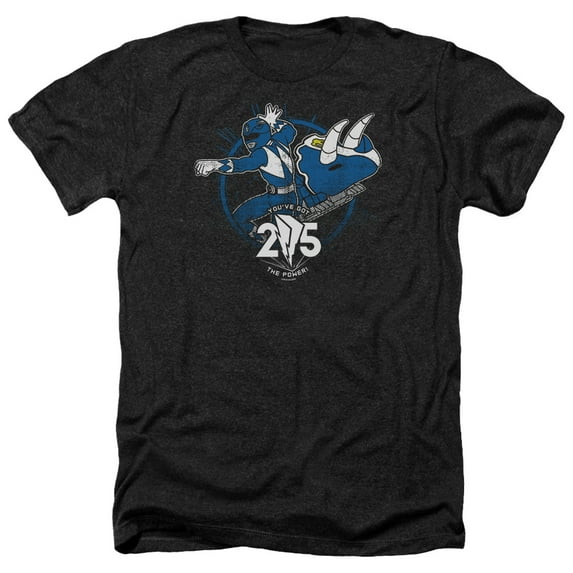 Power Rangers - Blue 25 - Heather Short Sleeve Shirt - Small