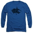thumbnail image 1 of Power Rangers Blue Long Sleeve Adult 18/1 T-Shirt Royal Blue, 1 of 1