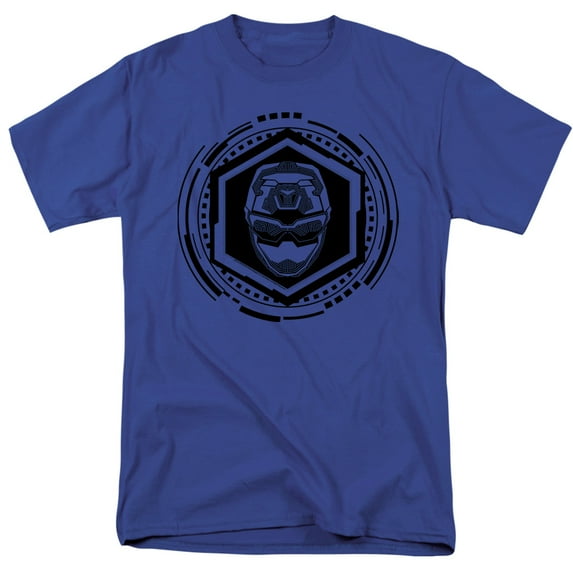 Power Rangers Blue Ranger Adult 18/1 T-Shirt Royal Blue