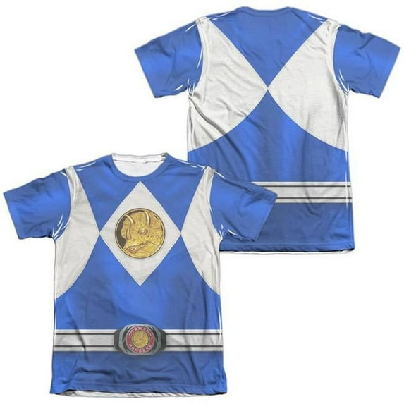 Power Rangers Blue Ranger Emblem Allover Print Officially Licensed ...