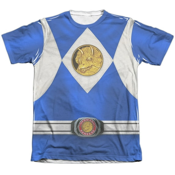 Power Rangers - Blue Ranger Emblem - Short Sleeve Shirt - Medium