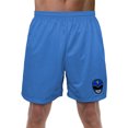 thumbnail image 1 of Power Rangers Blue Ranger Helmet Mens Lined Mesh Shorts, Royal, 2X-Large, 1 of 6