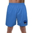 thumbnail image 1 of Power Rangers Blue Ranger Helmet Mens Lined Mesh Shorts, Royal, X-Large, 1 of 6