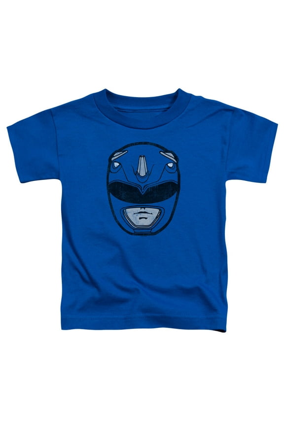 - Blue Ranger Mask - Toddler Short Sleeve Shirt - 2T