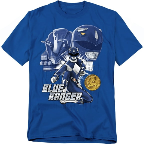 Power Rangers T-Shirt Blue Ranger Unisex Graphic Tee For Men & Women Royal 