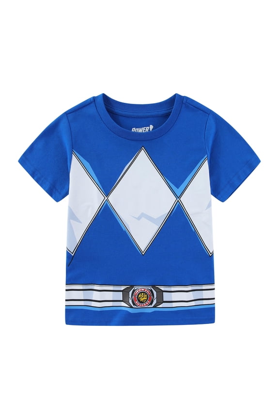 Blue Ranger Short Sleeve T-Shirt (Boys), Sizes 4-8