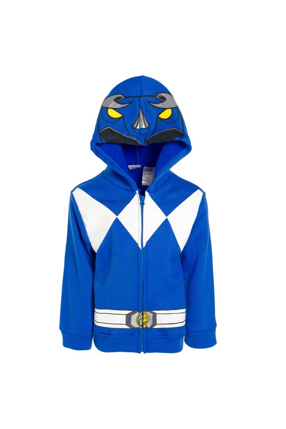 Blue Ranger Toddler Boys Fleece Zip Up Hoodie Blue 2T