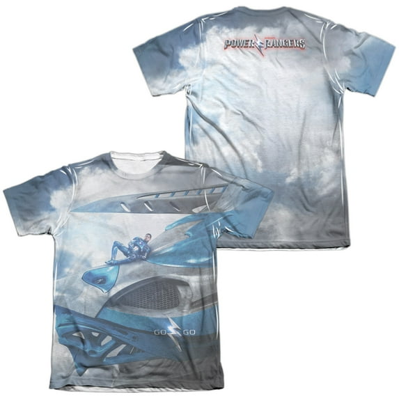 Power Rangers - Blue Zord Poster (Front/Back Print) - Short Sleeve Shirt - XXX-Large