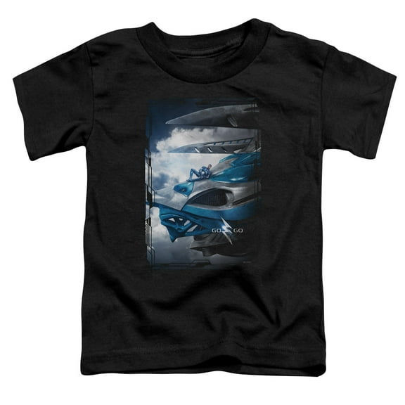 Power Rangers - Blue Zord Poster - Toddler Short Sleeve Shirt - 3T