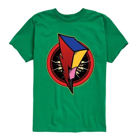 Power Rangers - Bolt Logo - Boy's Short Sleeve Tee