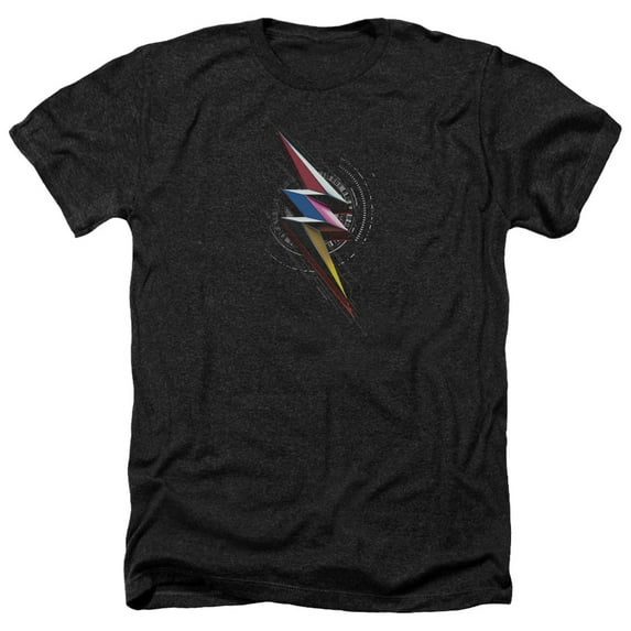 Power Rangers - Bolt Sigil - Heather Short Sleeve Shirt - Small