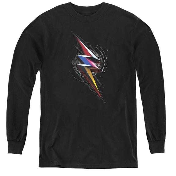 Power Rangers - Bolt Sigil - Youth Long Sleeve Shirt - Medium