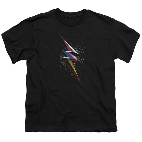 Power Rangers - Bolt Sigil - Youth Short Sleeve Shirt - Small
