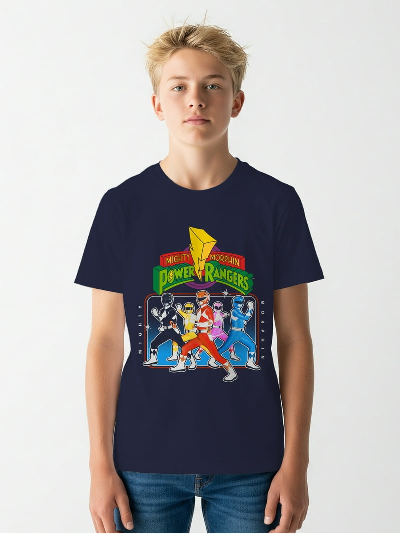 Power Rangers, Boys' Big Boys' Graphic Short-Sleeve T-Shirt