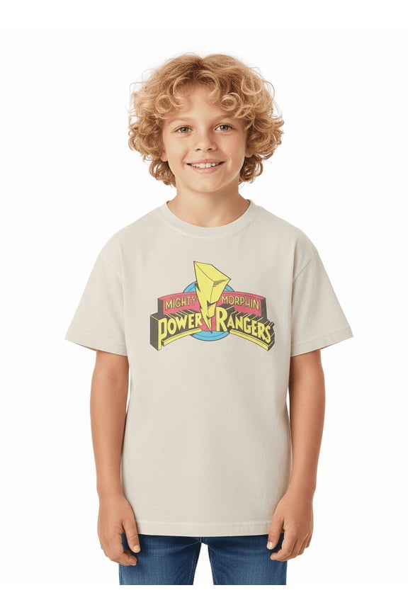 Power Rangers Boys Mineral Wash Mighty Morphin Graphic Tee, Sizes 4-18