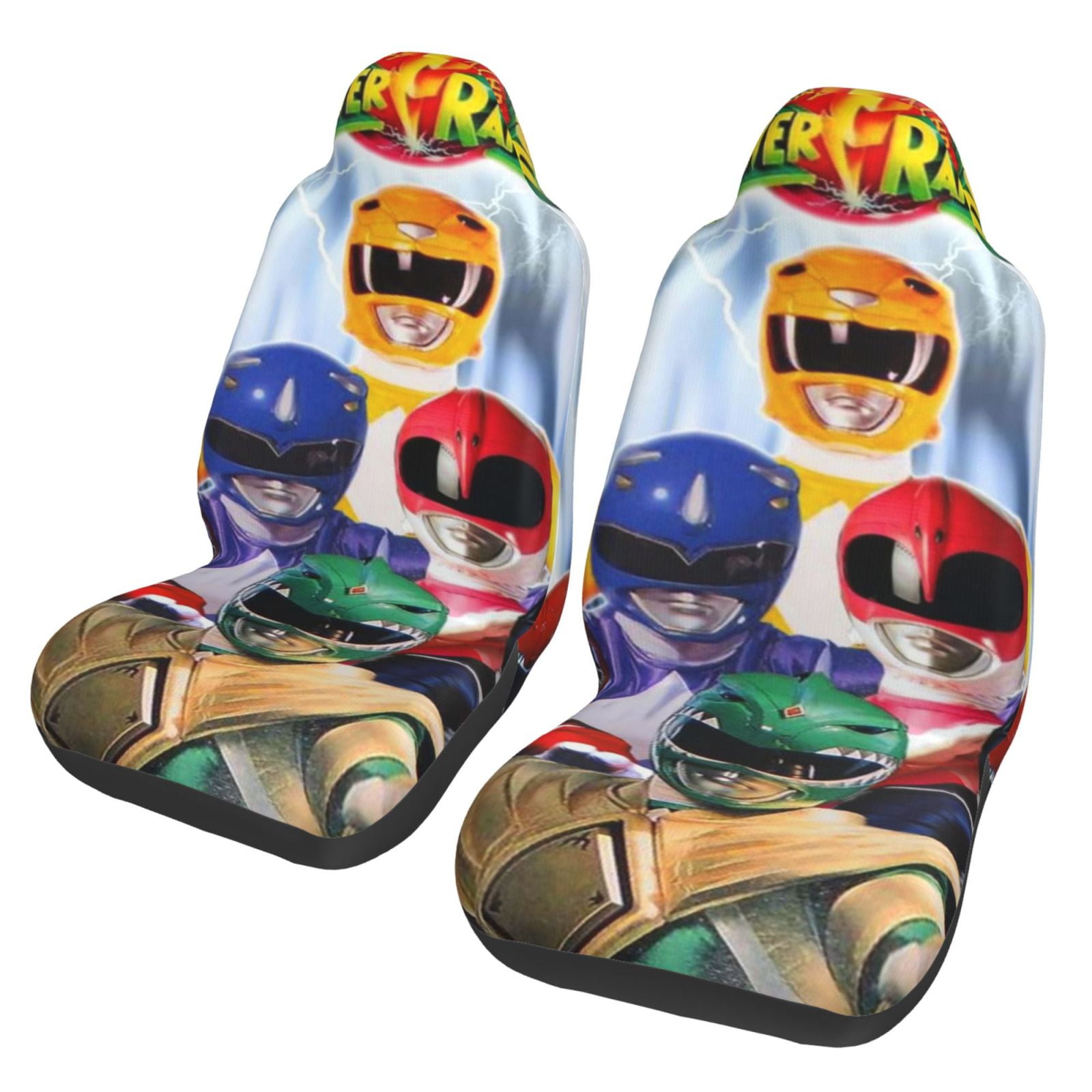 Power Rangers Car Seat Covers 2 Pcs Seat Protector Cover Universal ...