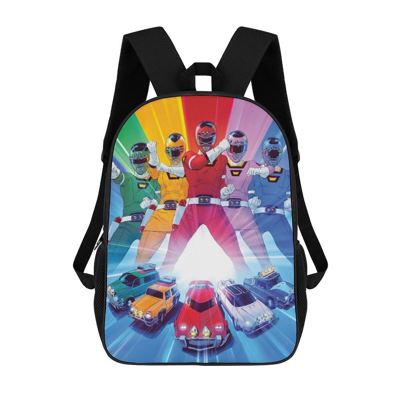 Power Rangers Cartoon Backpack Cute Large Capacity Casual School Unisex ...