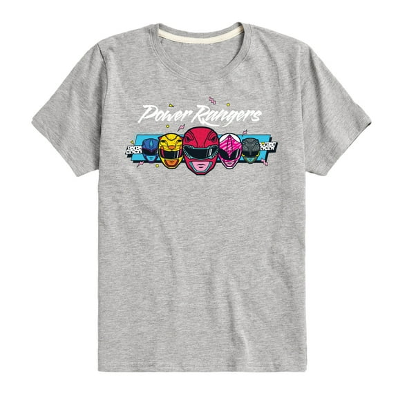 Power Rangers - Character Heads - Boy's Short Sleeve Tee