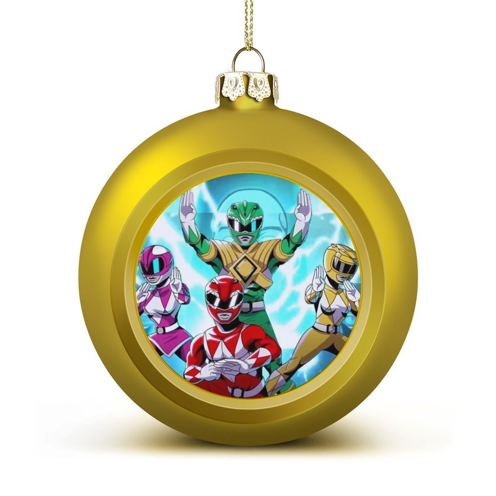 Power Rangers Tree Power Rangers Characters Christmas Balls Decor Sparkling Christmas Tree ...