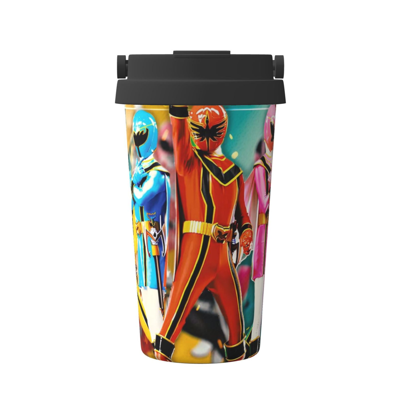 Power Rangers Characters Insulated Coffee Mug Portable Thermos Cup ...