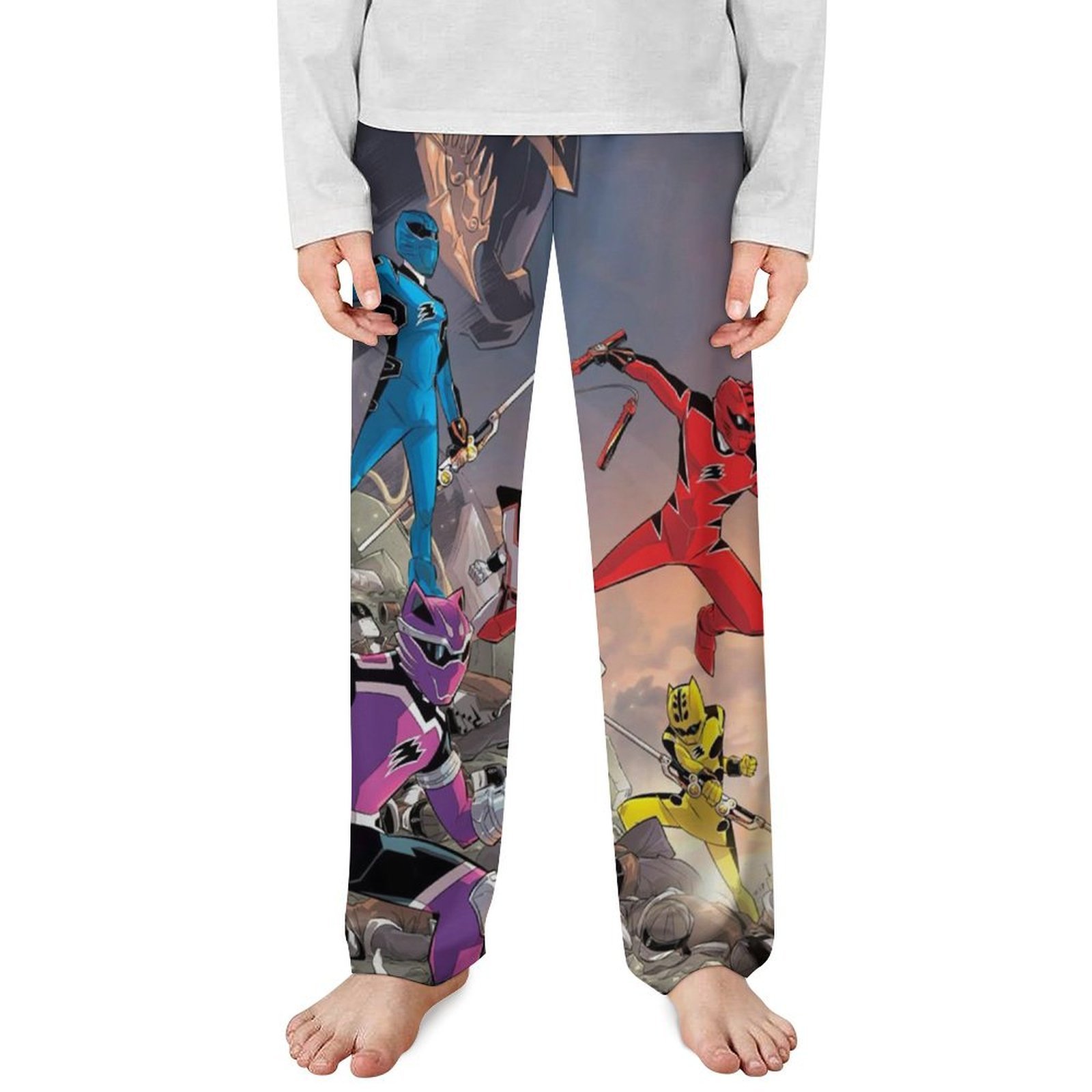 Power Ranger Pants Power Rangers Children's Pajamas Straight Leg Pants Soft Pants Lounge ...