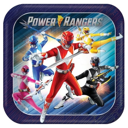 Power Rangers Classic 9" Plates, 8ct