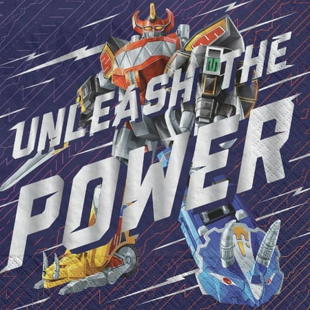 Power Rangers Classic Mighty Morphin Kids Birthday Party Paper Beverage Napkins