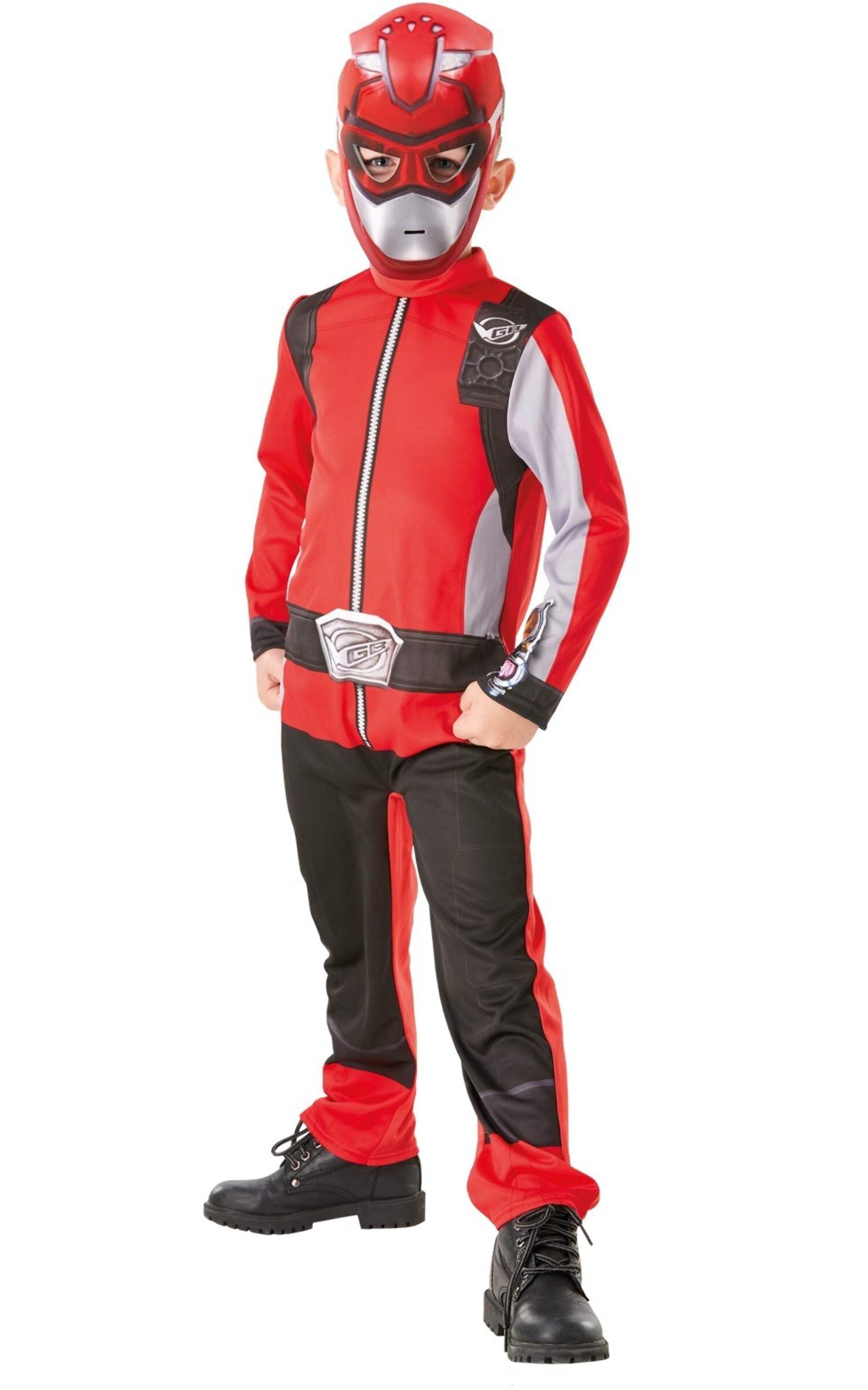 Power Rangers Classic Red Ranger Bea 5-6 Years Male Kids Fancy Dress ...