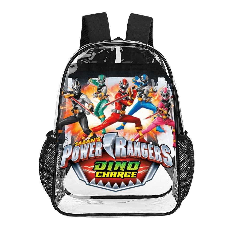 Power Rangers Clear Backpack Heavy Duty Transparent Bag See Through ...