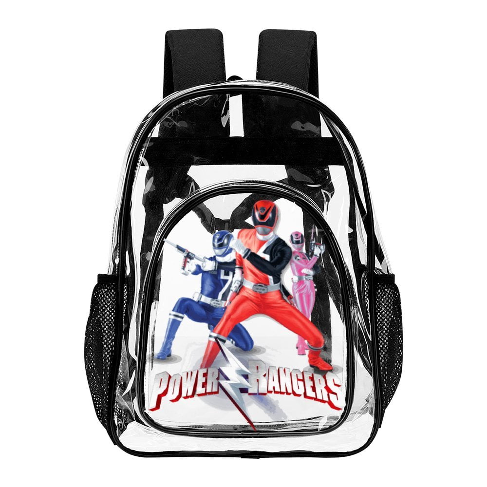 Power Rangers Clear Backpack Heavy Duty Transparent Bag See Through ...