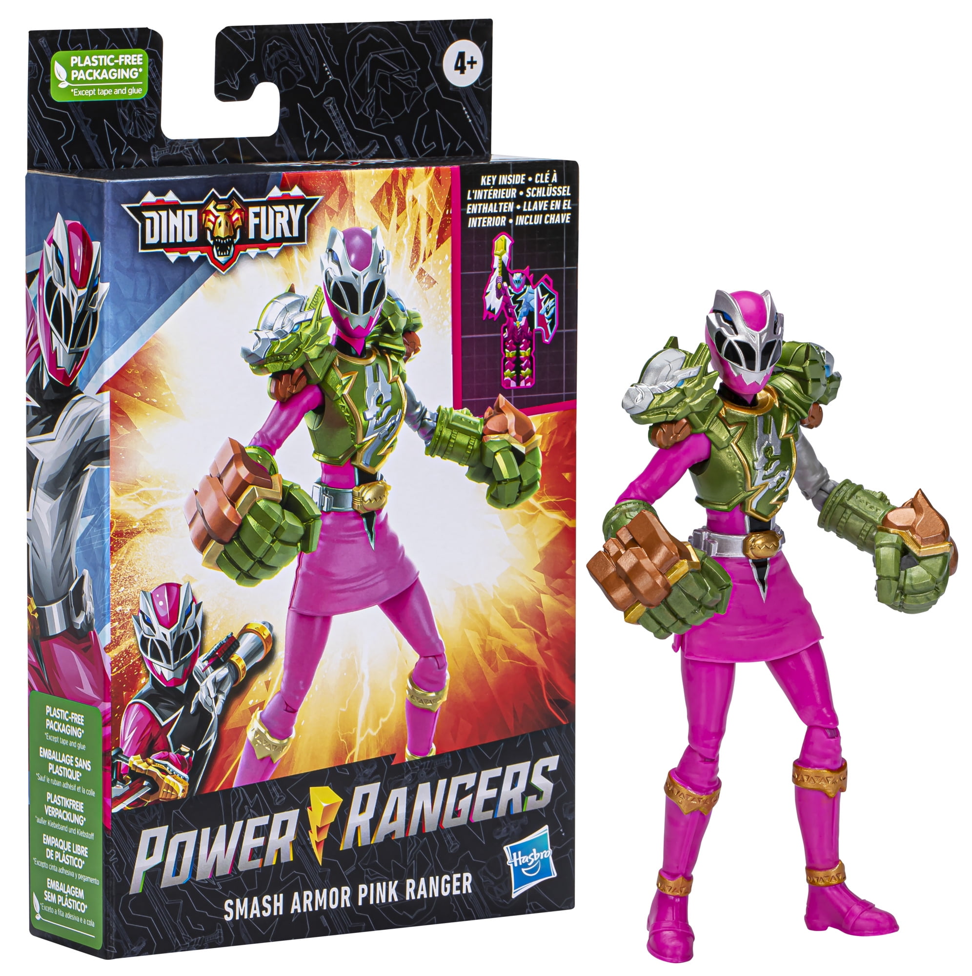 Power Rangers Collectible Pink Ranger Action Figures, Plastic Dino Fury, 0 5 lb