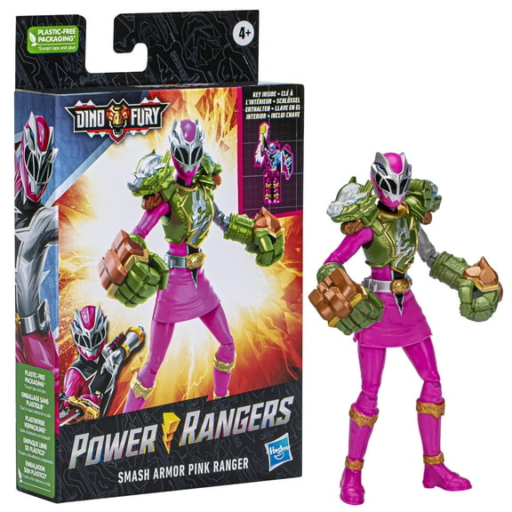 Power Rangers Collectible Pink Ranger Action Figures, Plastic Dino Fury, 0 5 lb