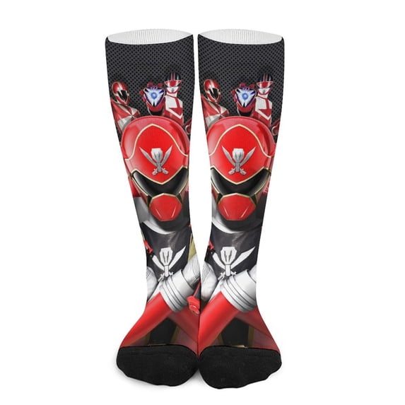 Power Rangers Compression Socks For Women And Men Support Knee High Socks For Running Hiking Athletic Nursing