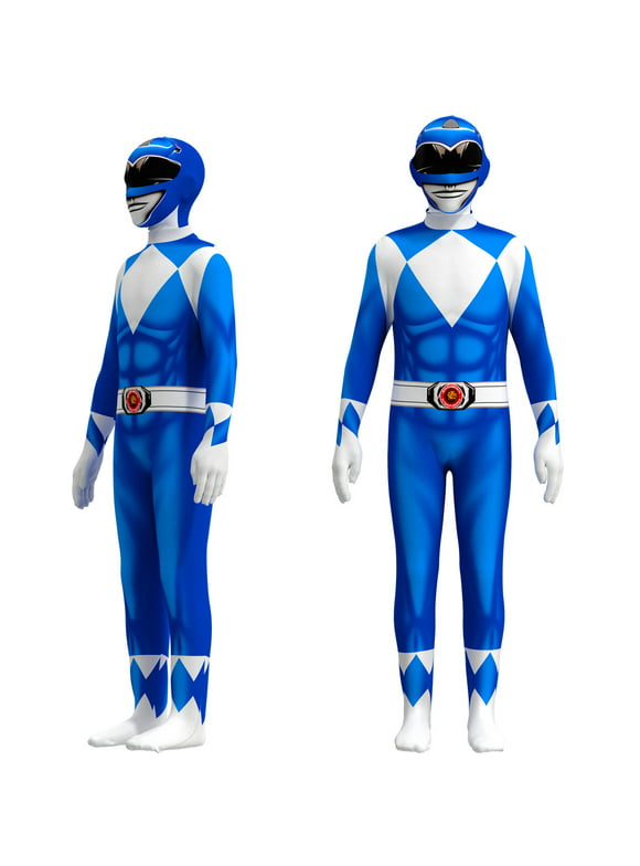 Power Rangers Cosplay Jumpsuit Fancy Dress up Party Costume