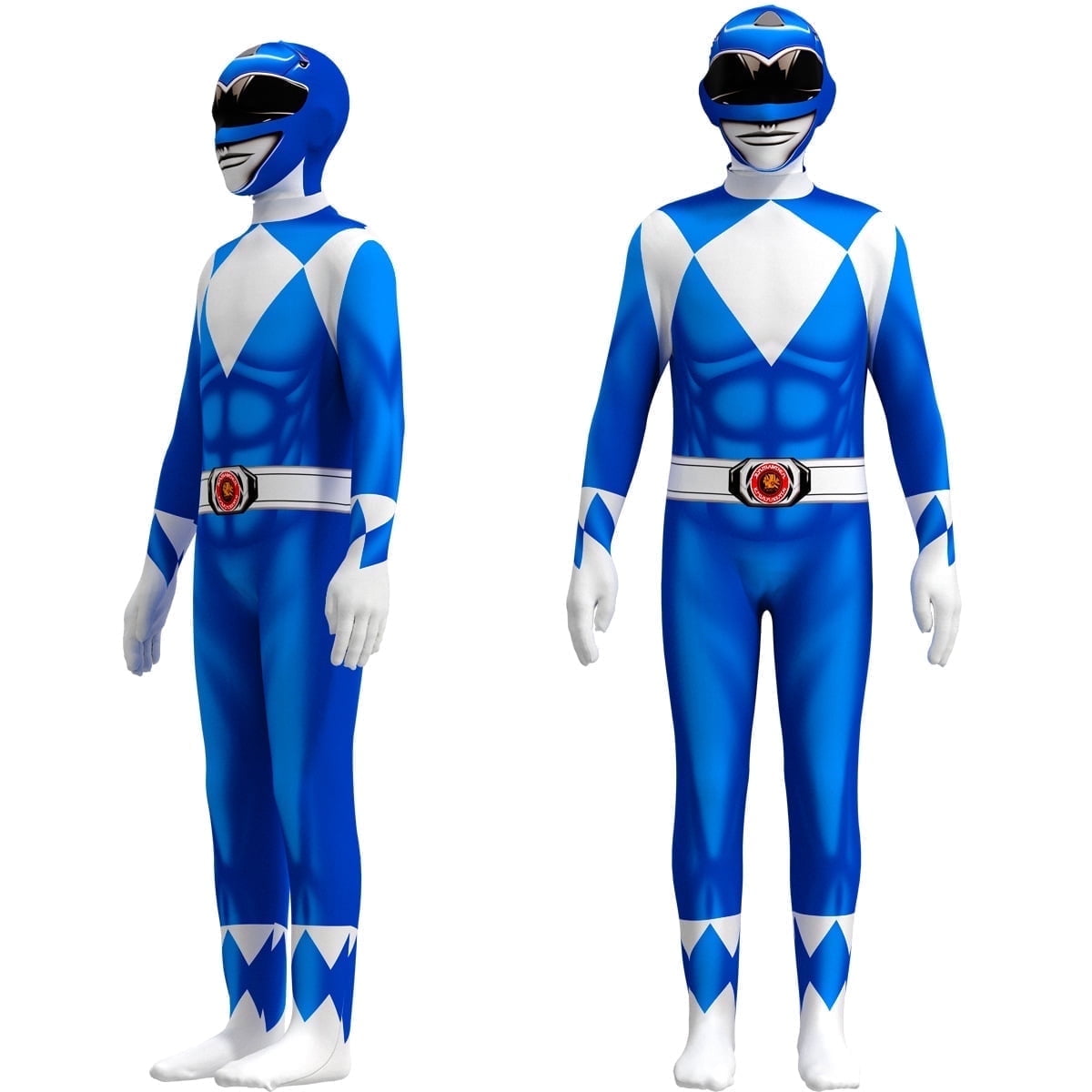 Power Rangers Cosplay Jumpsuit Fancy Dress up costume party Playsuit Costume Cosplay Full