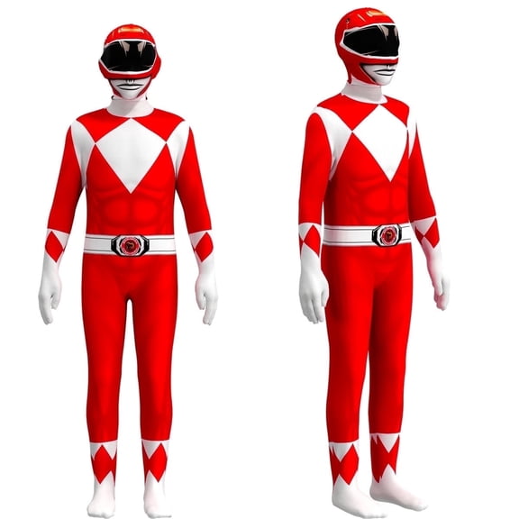 Power Rangers Cosplay Jumpsuit Fancy Dress up costume party Playsuit