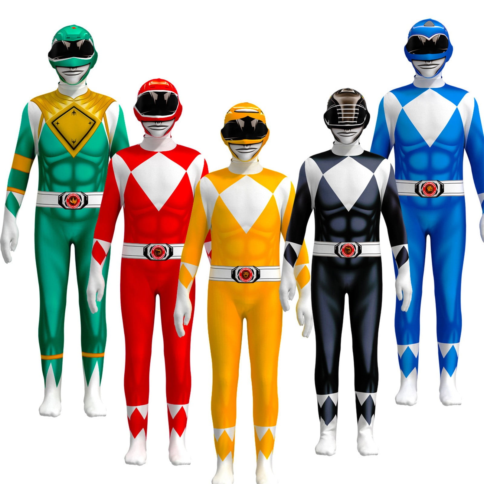 Power Rangers Costume Adult Red Power Ranger Costume Women Complete Power Rangers Outfit with