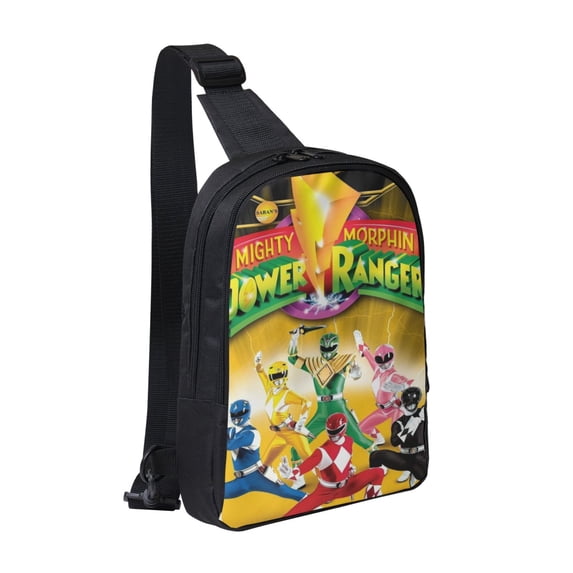 Power Rangers Crossbody Backpack Sling Bag for Men Women One Shoulder Chest Bags Gym Sport Travel Hiking Daypack