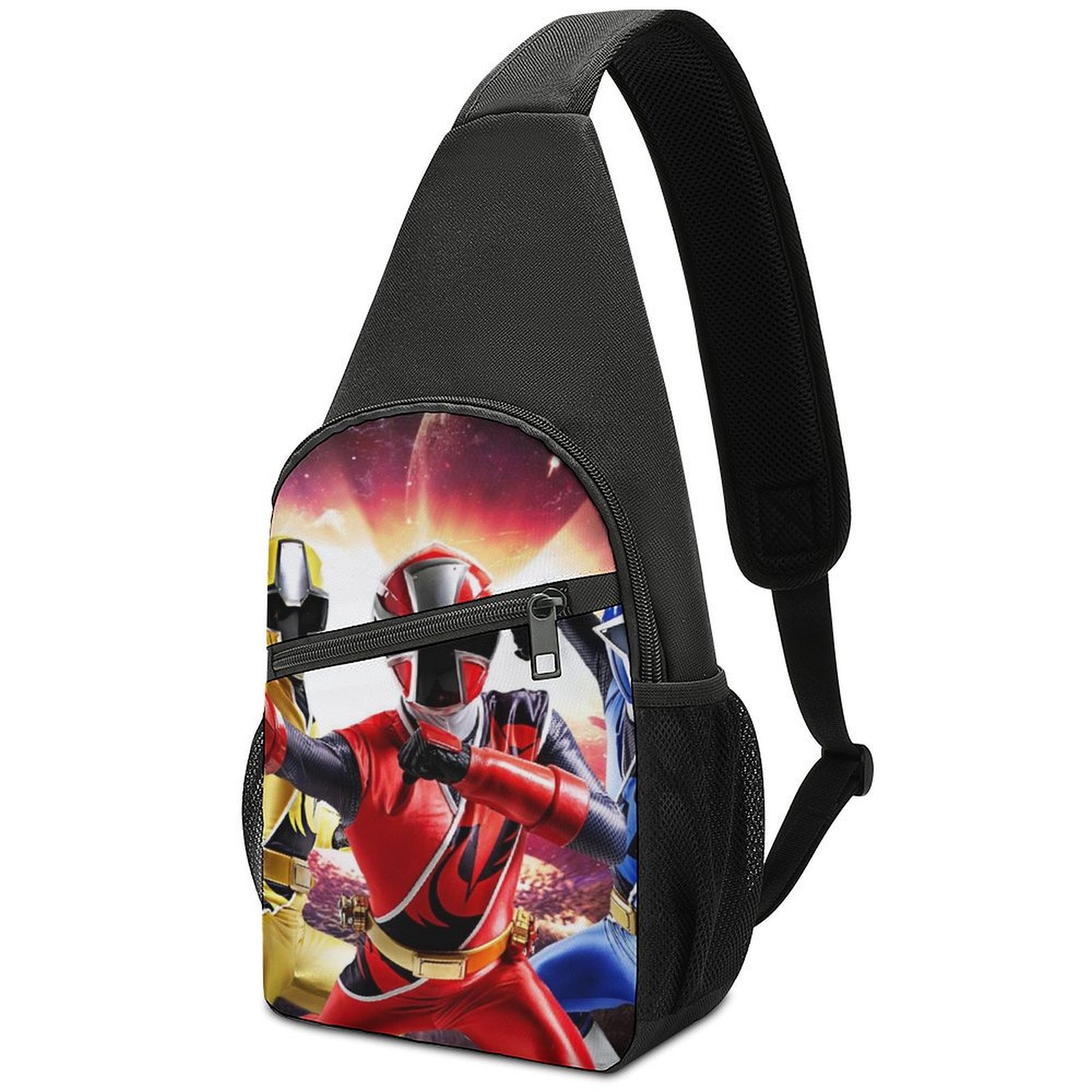Power Rangers Crossbody Backpack Sling Bag for Men Women One Shoulder ...