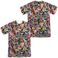 thumbnail image 1 of Power Rangers Crowd of Rangers Unisex Adult Sublimated Costume T Shirt (Front/Back), Medium Multicolor, 1 of 2