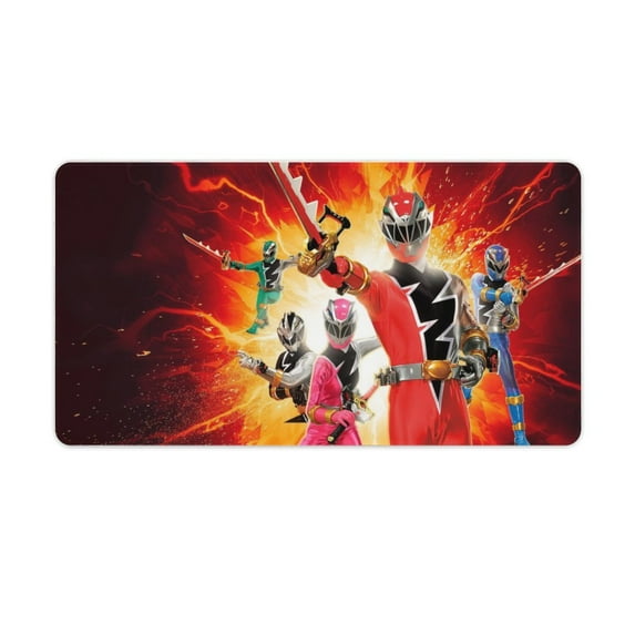 Power Rangers Desk Pad Mouse Pad, Large Gaming Mouse Mat with Stitched Edges, Non-Slip Rubber Base Mous Mat for Office Computer Keyboard Laptop