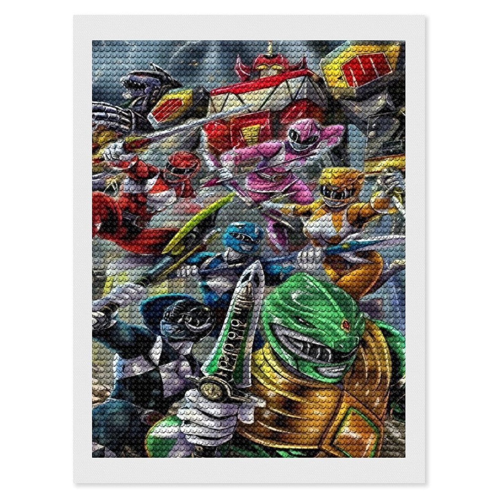 Power Rangers Diamond Art Kits, 5D Diamond Art for Home Wall Art Decor ...