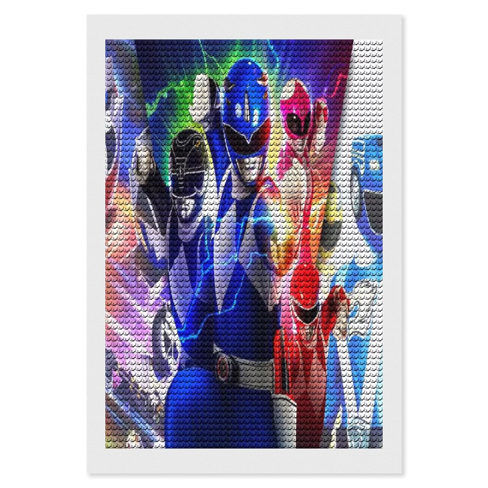 Power Rangers Diamond Art Kits, 5D Diamond Art for Home Wall Art Decor ...